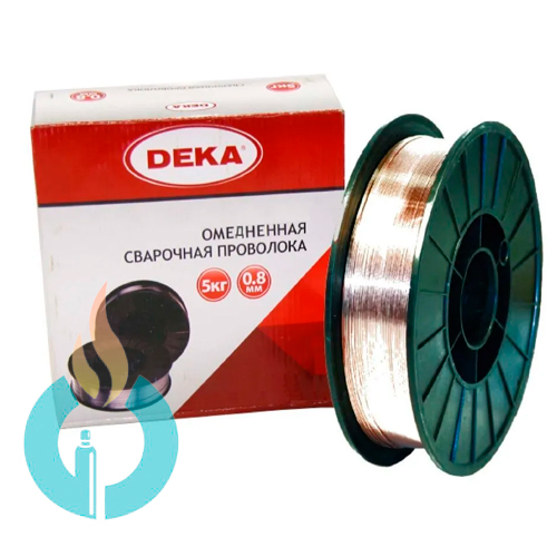 Проволока омеднёная 0,8мм 5кг Deka